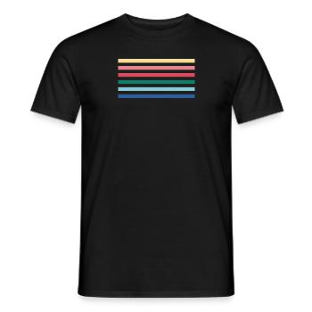 Rainbow - Men's T-Shirt - black - Front - AI Model Male 178 light (178cm)