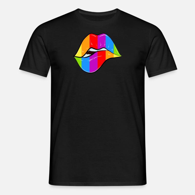 Rainbow - Männer T-Shirt - Schwarz