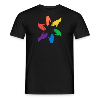 Rainbow - Männer T-Shirt - Schwarz - Vorne - AI Model Male 178 light (178cm)