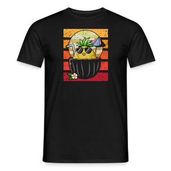 Ananas - T-shirt homme - noir - Devant - AI Model Male 178 light (178cm)