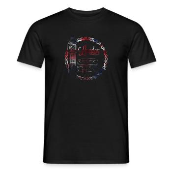 London - Männer T-Shirt - Schwarz - Vorne - AI Model Male 178 light (178cm)