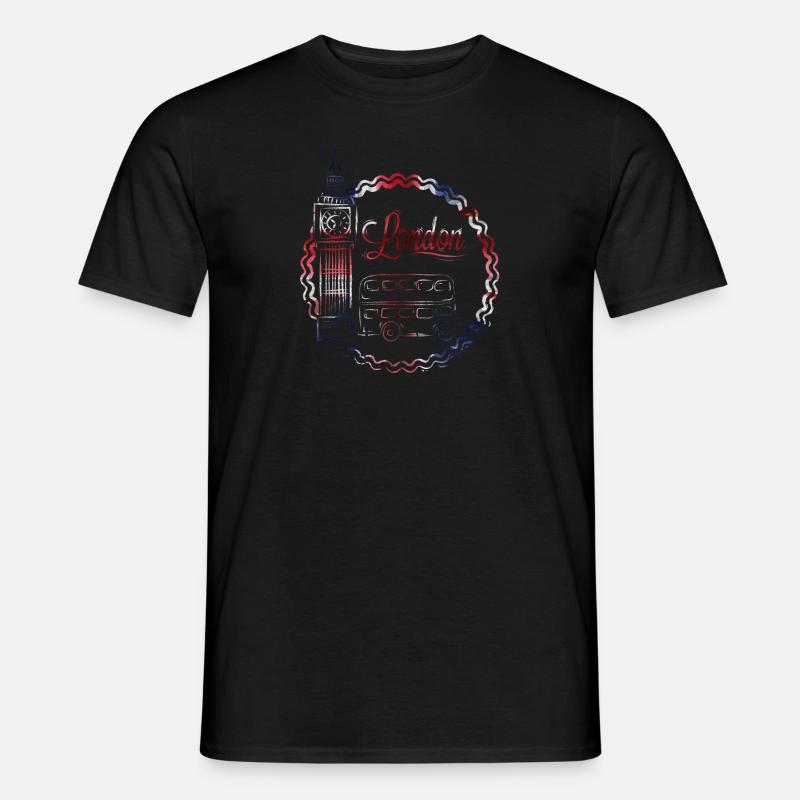 London - Männer T-Shirt - Schwarz