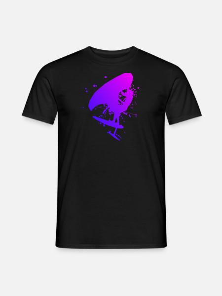 Wingsurf femme hommes wingsurf foilwing - T-shirt homme - noir