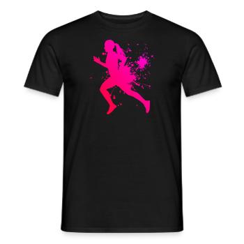 Course Fitness Course à pied Jogging Jogging Jogging - T-shirt homme - noir - Devant - AI Model Male 178 light (178cm)