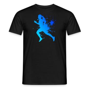 Joggen Running Jogging Cross Country Running - T-shirt homme - noir - Devant - AI Model Male 178 light (178cm)