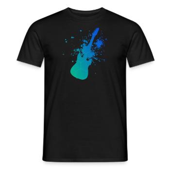 Guitariste Homme Guitare Guitare Femme Guitare Joue - T-shirt homme - noir - Devant - AI Model Male 178 light (178cm)