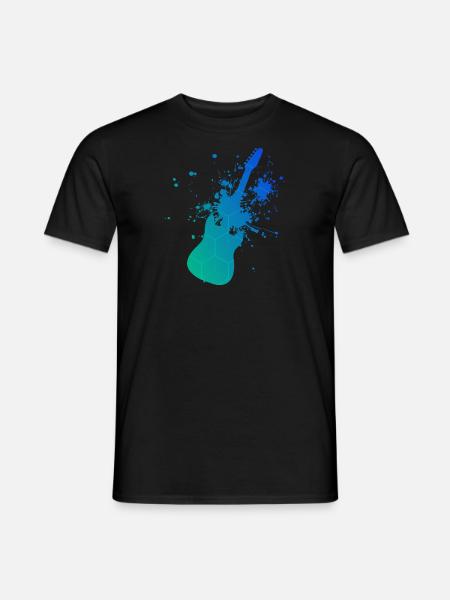 Men's Guitarist Guitar Guitar Women's Guitar Playe - Men's T-Shirt - black