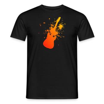 Guitare Guitariste Guitare Femme Guitariste Guitariste - T-shirt homme - noir - Devant - AI Model Male 178 light (178cm)