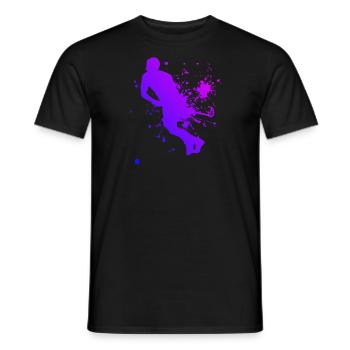 Jeux de floorball Hockey de floorball masculin - T-shirt homme - noir - Devant - AI Model Male 178 light (178cm)