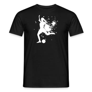 Fussballer Herren Fussball Fussballspieler - Männer T-Shirt - Schwarz - Vorne - AI Model Male 178 light (178cm)