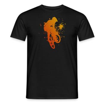 BMX BMX Vélo Cyclisme Hommes Femmes Vélo - T-shirt homme - noir - Devant - AI Model Male 178 light (178cm)