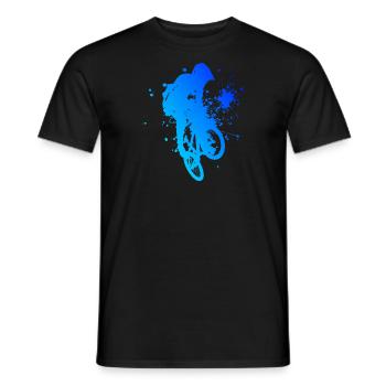 bmx jungen Bike bmx fahrrad Herren Radfahren - Männer T-Shirt - Schwarz - Vorne - AI Model Male 178 light (178cm)