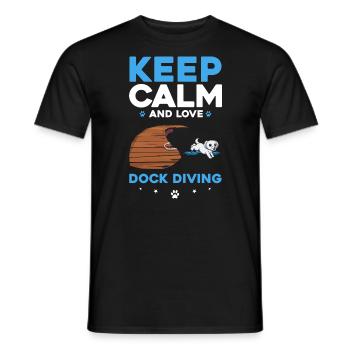 Sports nautiques pour chiens et sports nautiques pour chiens - T-shirt homme - noir - Devant - AI Model Male 178 light (178cm)