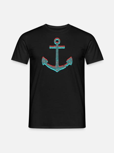 Anchor / Holography - Men's T-Shirt - black