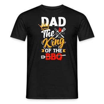 Dad The King Of The BBQ Father's Day Grill - Männer T-Shirt - Schwarz - Vorne - AI Model Male 178 light (178cm)
