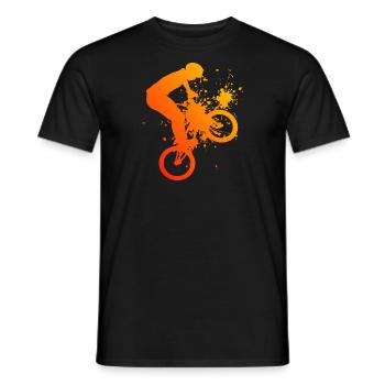 Bike Women BMX BMX Bike Cycling BMX Boys - Men's T-Shirt - black - Front - AI Model Male 178 light (178cm)