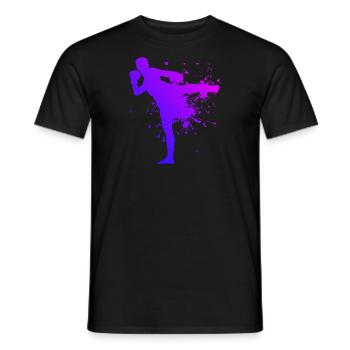 Thai Boxing Men Thai Boxing Thai Boxer Women Thai Boxer Women Thai Boxin - Men's T-Shirt - black - Front - AI Model Male 178 light (178cm)