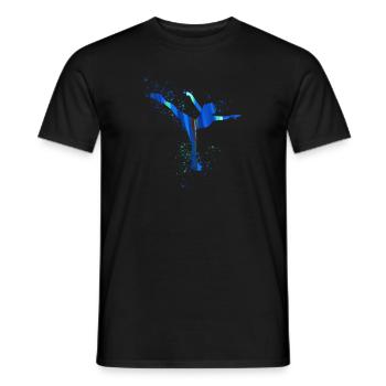 Ice Skating,Figure Skating,Figure Skating,Graffiti - Men's T-Shirt - black - Front - AI Model Male 178 light (178cm)