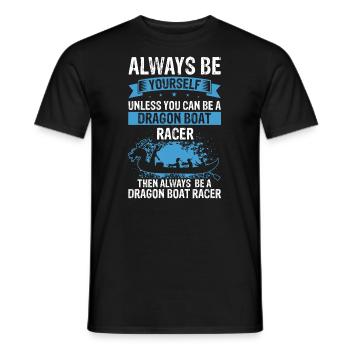 Dragon Boat Racing Chinese Boat Racing Festival - Men's T-Shirt - black - Front - AI Model Male 178 light (178cm)