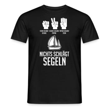 Segelboot Segler Segeln - Männer T-Shirt - Schwarz - Vorne - AI Model Male 178 light (178cm)