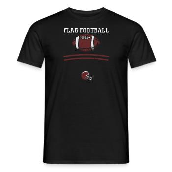 Flag Football - Football - T-shirt homme - noir - Devant - AI Model Male 178 light (178cm)