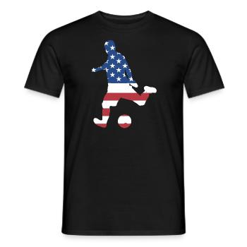 Sport Us Flag Futsal - Männer T-Shirt - Schwarz - Vorne - AI Model Male 178 light (178cm)