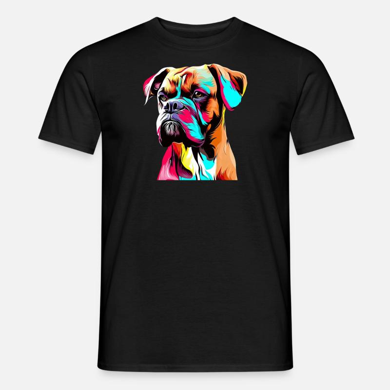 Boxer Drawing - Men’s T-shirt - undefined