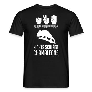 Terrarium Echsen Reptilien - Männer T-Shirt - Schwarz - Vorne - AI Model Male 178 light (178cm)