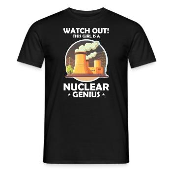 Erneuerbare Nukleare Spruch für Nukleartechnik - Männer T-Shirt - Schwarz - Vorne - AI Model Male 178 light (178cm)