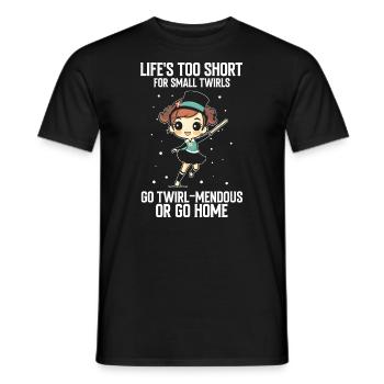 Stocktanz Design für Stabtänzerin - Männer T-Shirt - Schwarz - Vorne - AI Model Male 178 light (178cm)