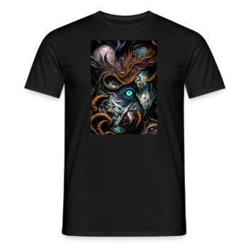 Moment III - Men's T-Shirt - black - Front - AI Model Male 178 light (178cm)