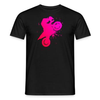 Dirt Biker Dirtbike Freestyle Motocross Dirt Bike - T-shirt homme - noir - Devant - AI Model Male 178 light (178cm)