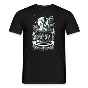 Mythique vacances Carrousel Créature fantastique - T-shirt homme - noir - Devant - AI Model Male 178 light (178cm)