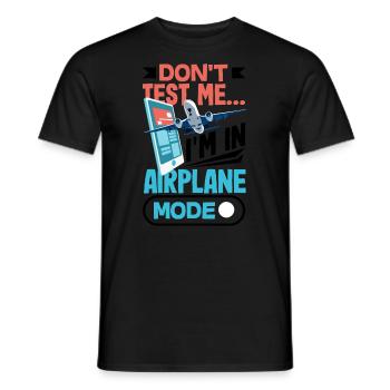 Don't Test Me Disconnecting - Men's T-Shirt - black - Front - AI Model Male 178 light (178cm)