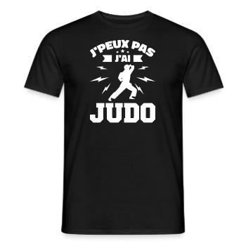 Ich kann nicht Judo - Männer T-Shirt - Schwarz - Vorne - AI Model Male 178 light (178cm)