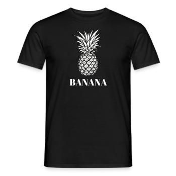 Banananas - Banane oder Ananas - Geschenk Party - Männer T-Shirt - Schwarz - Vorne - AI Model Male 178 light (178cm)