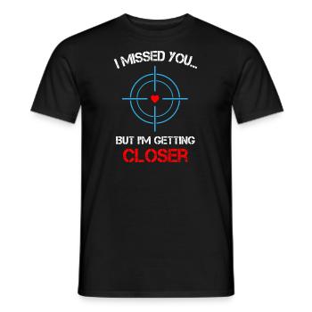 Tu m’as manqué Sniper - T-shirt homme - noir - Devant - AI Model Male 178 light (178cm)