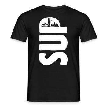 SUP Stand up paddling - Life is better on a board - Männer T-Shirt - Schwarz - Vorne - AI Model Male 178 light (178cm)