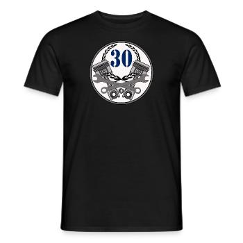 30th Birthday Mechanic Workshop Mechanic (25) - Men's T-Shirt - black - Front - AI Model Male 178 light (178cm)