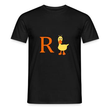 Rente Ente - Männer T-Shirt - Schwarz - Vorne - AI Model Male 178 light (178cm)