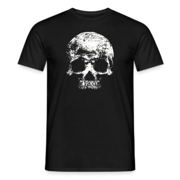 Totenkopf - Männer T-Shirt - Schwarz - Vorne - AI Model Male 178 light (178cm)