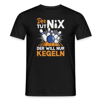 Kegeln Kegler Kegel Kegelbahn Kegeltour - Männer T-Shirt - Schwarz - Vorne - AI Model Male 178 light (178cm)