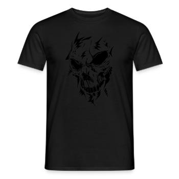 Tattoo Skull - T-shirt homme - noir - Devant - AI Model Male 178 light (178cm)