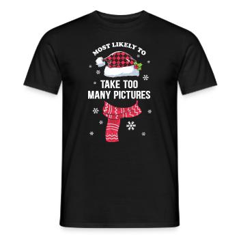 Cadeaux de Noël Noël - T-shirt homme - noir - Devant - AI Model Male 178 light (178cm)