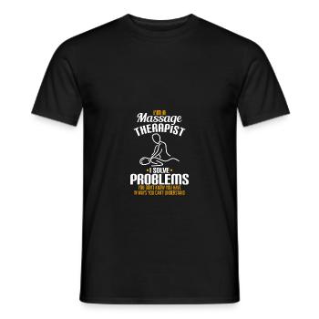 Massage therapist gifts Massage therapy solve - Männer T-Shirt - Schwarz - Vorne - AI Model Male 178 light (178cm)