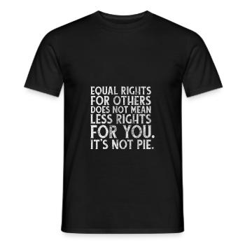 Equality and Kindness, Equal Rights, LGBTQ - Men's T-Shirt - black - Front - AI Model Male 178 light (178cm)