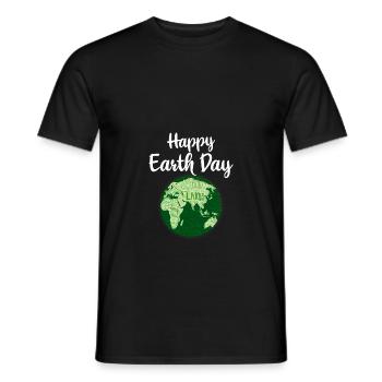 Journée de la Terre Science mignonne Journée de - T-shirt homme - noir - Devant - AI Model Male 178 light (178cm)