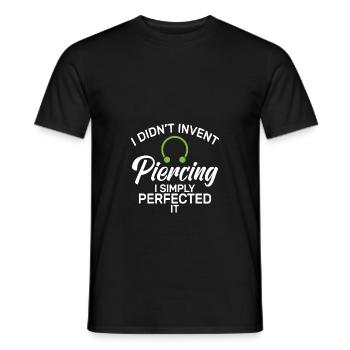 I Didn’T Invent Piercing I Simply Perfected Body - T-shirt homme - noir - Devant - AI Model Male 178 light (178cm)