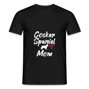 Cocker Spaniel Dog Maman Maman Maman Pet Lover - T-shirt homme - noir - Devant - AI Model Male 178 light (178cm)