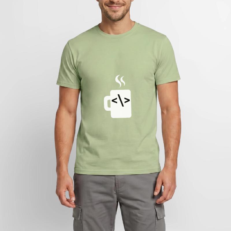JavaScript Code Developer Developer Coffee Java T-shirt homme